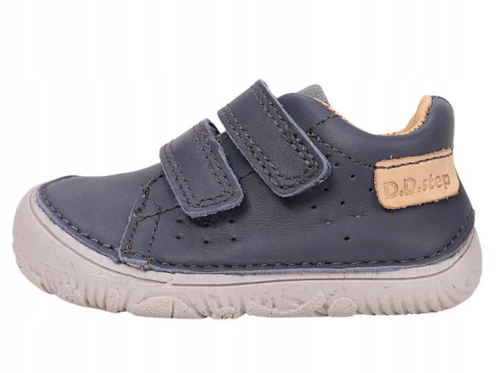 Buty Barefoot D.D. Step Royal Blue Półbuty Chłopięce Skórzane Szerokie R.29