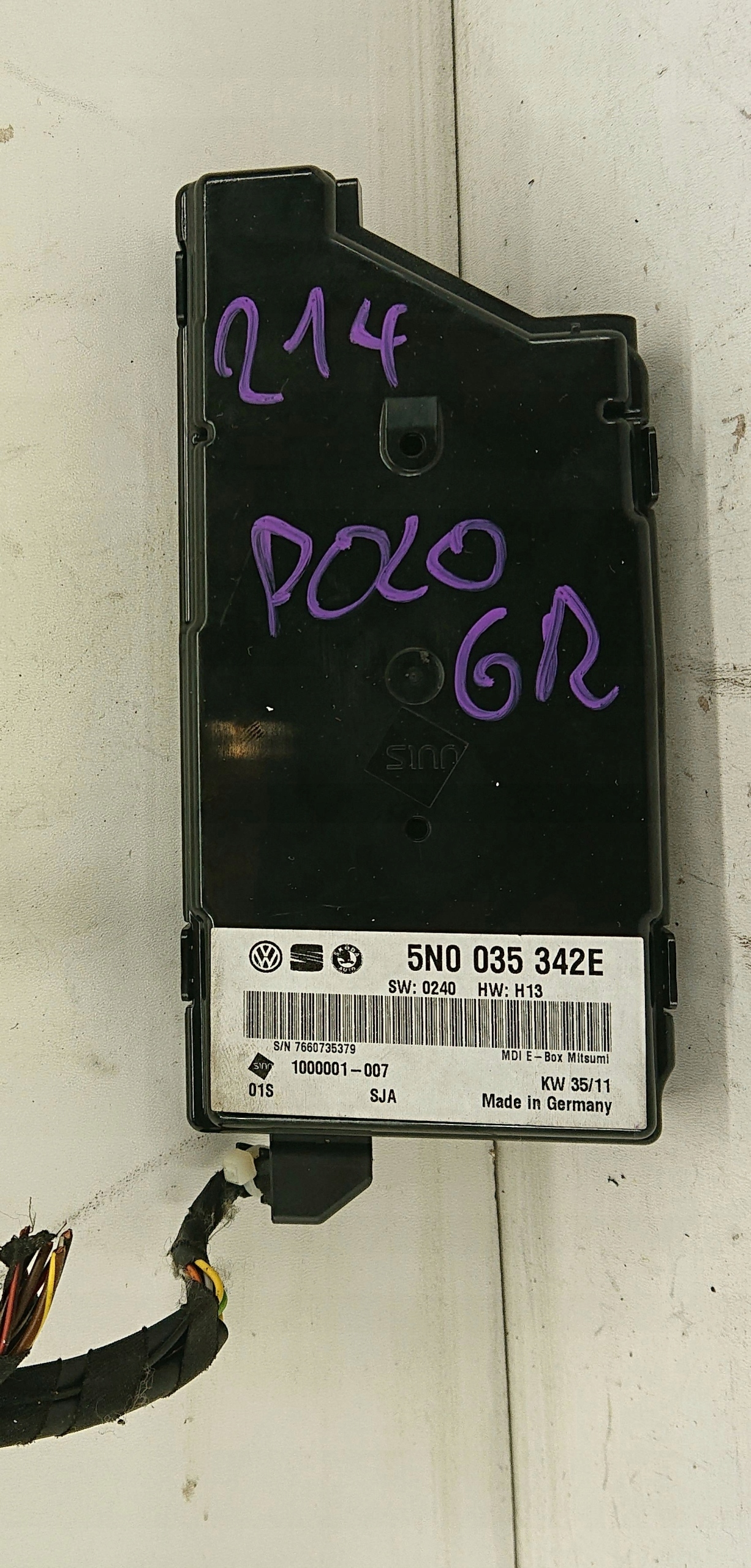 VW Polo 6R 09- media interfejs module control unit