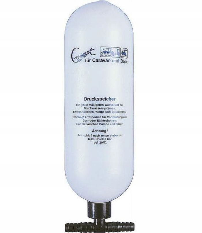 Zbiornik wyrównujący ciśnienie wody w przyczepie W-wa Marka Comet