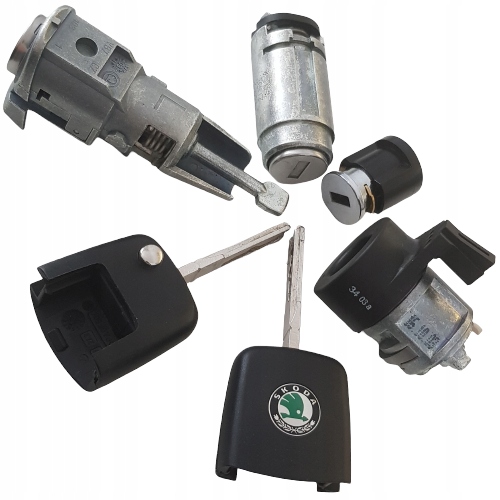 WKLADKA ZAMKA DRZWI STACYJKI SKODA FABIA I OCTAVIA