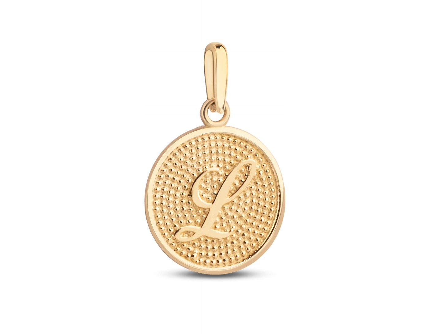 

Złota Wyjątkowa Zawieszka Medalik Literka L 333