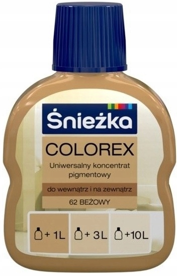 

Śnieżka Pigment Colorex Beżowy 62 100ML