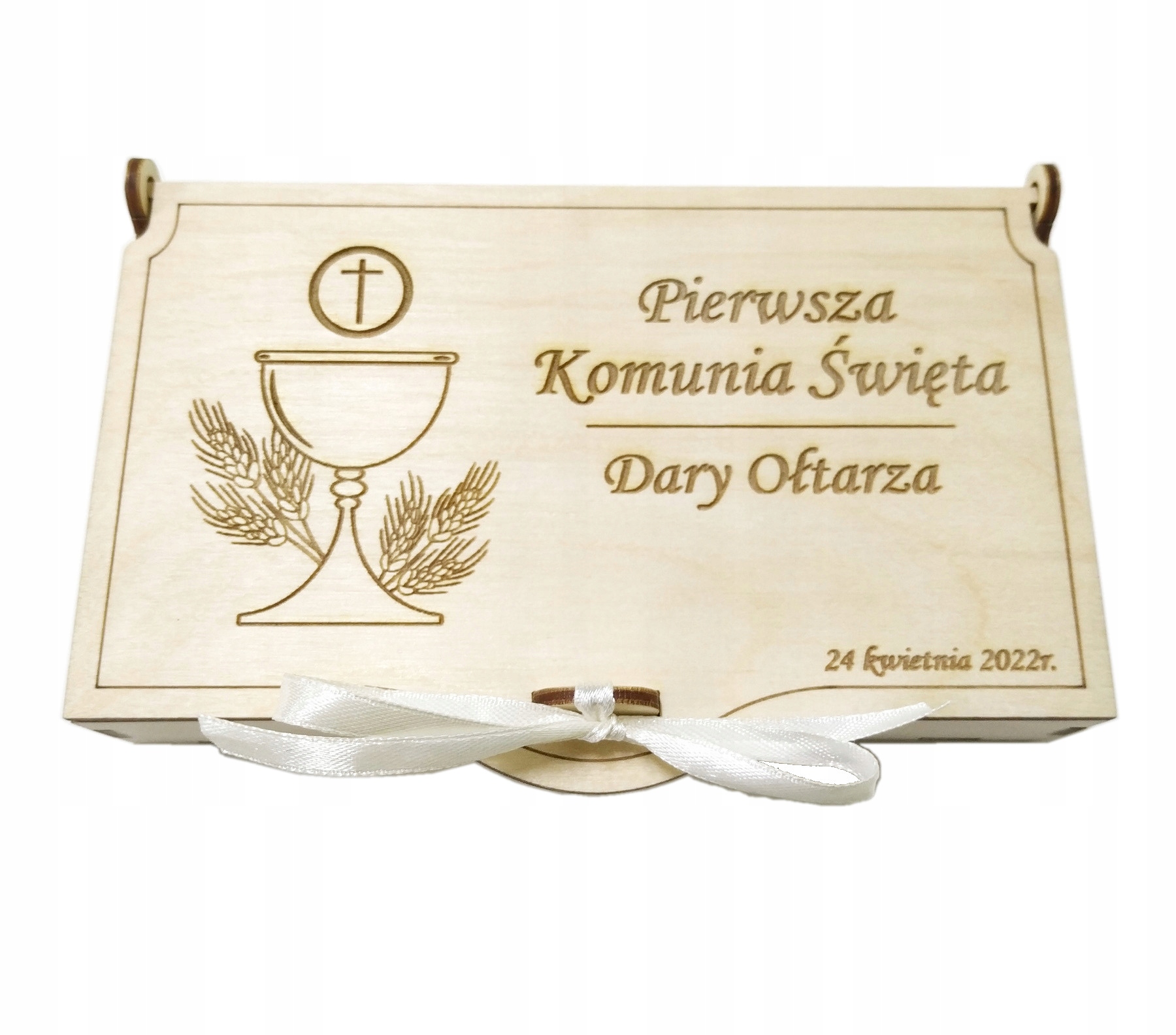 

Dary ołtarza pudełko pieniądze Pierwsza Komunia