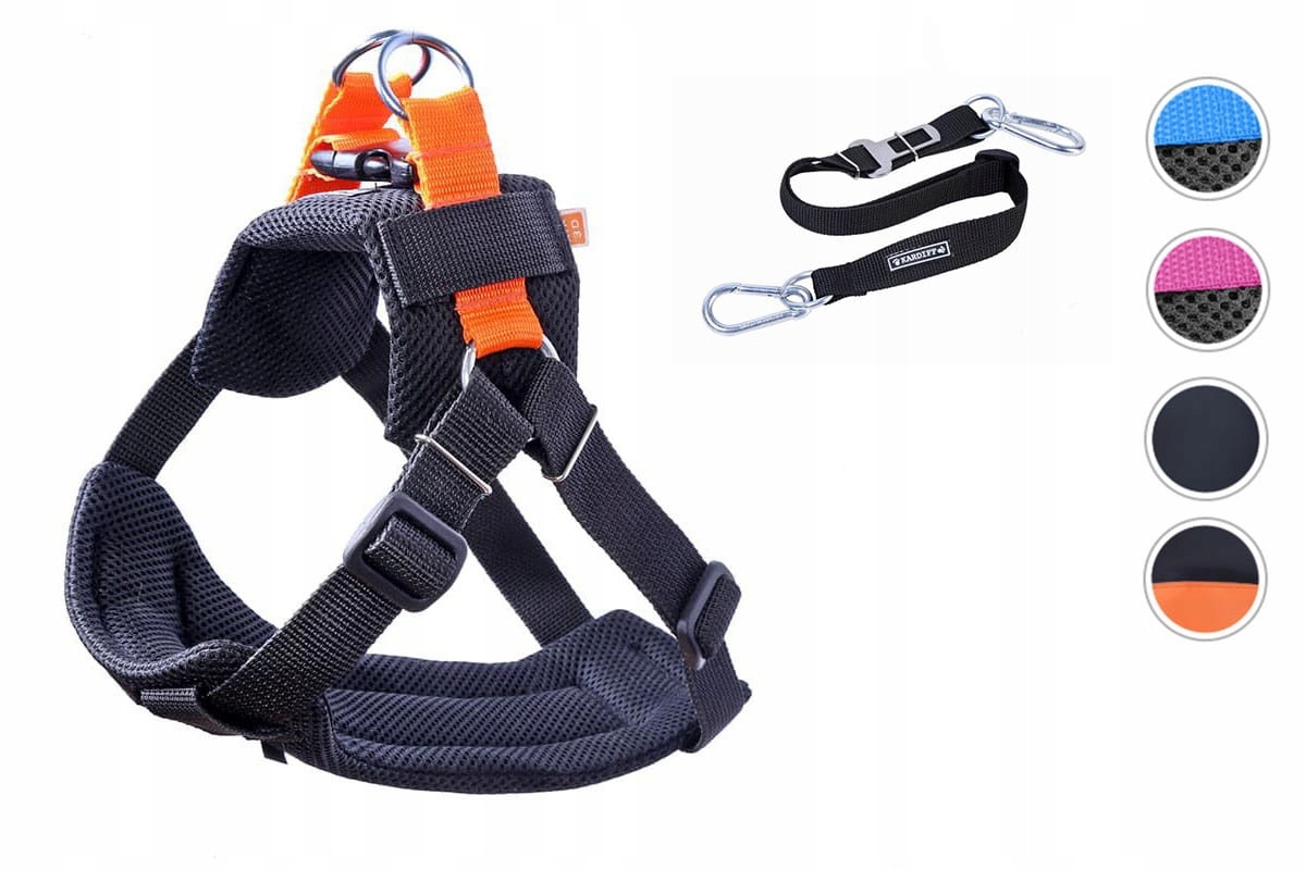 Levně Bezpečnostní pásy postroje vodítko pro psa Komplet Velikost L