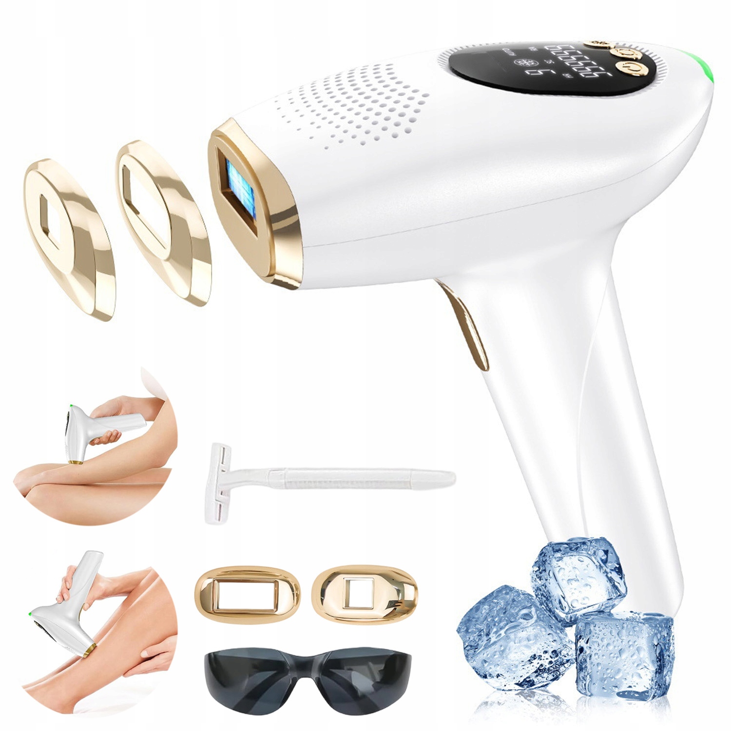 Ipl epilátor Silný Bezbolestný Velký Set Na Vlasy Těla Bikini Nohou