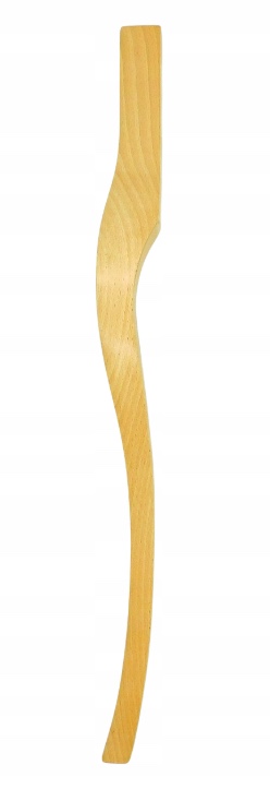 Dřevěná noha nábytkový stůl sedák ludwik XV přírodní lak 74 cm