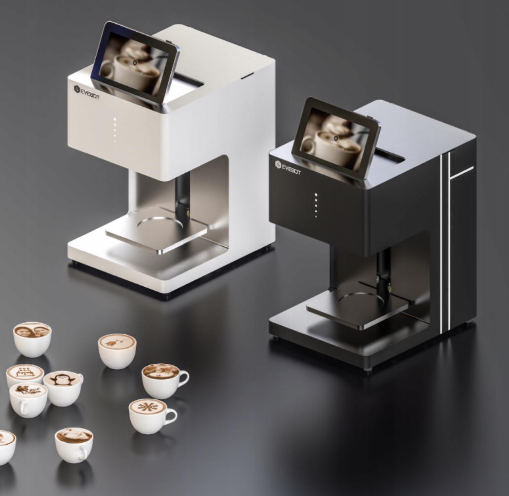 Potravinová tiskárna na kávu a pivo Evebot Eb-fc Black