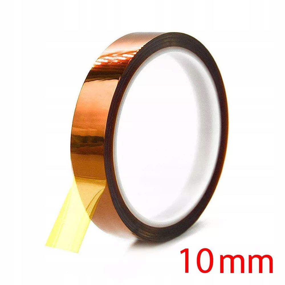 Taśma kaptonowa odporna na temp kapton capton 10mm 33m SMD ARDUINO ESP DIY
