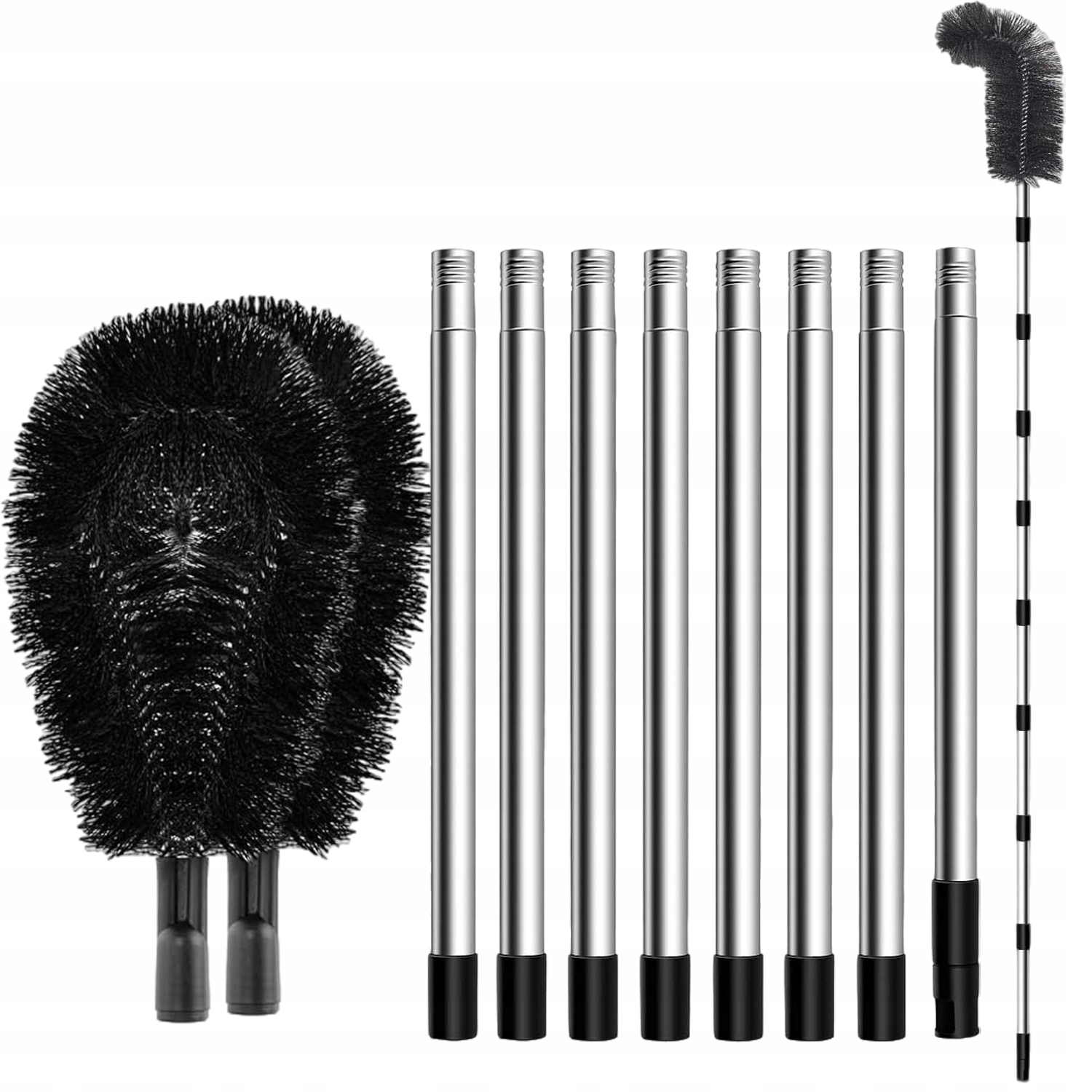 Levně Teleskopický Kartáč Na Čištění Nečistot Sněhových Listů A Okapových Střech 310 CM