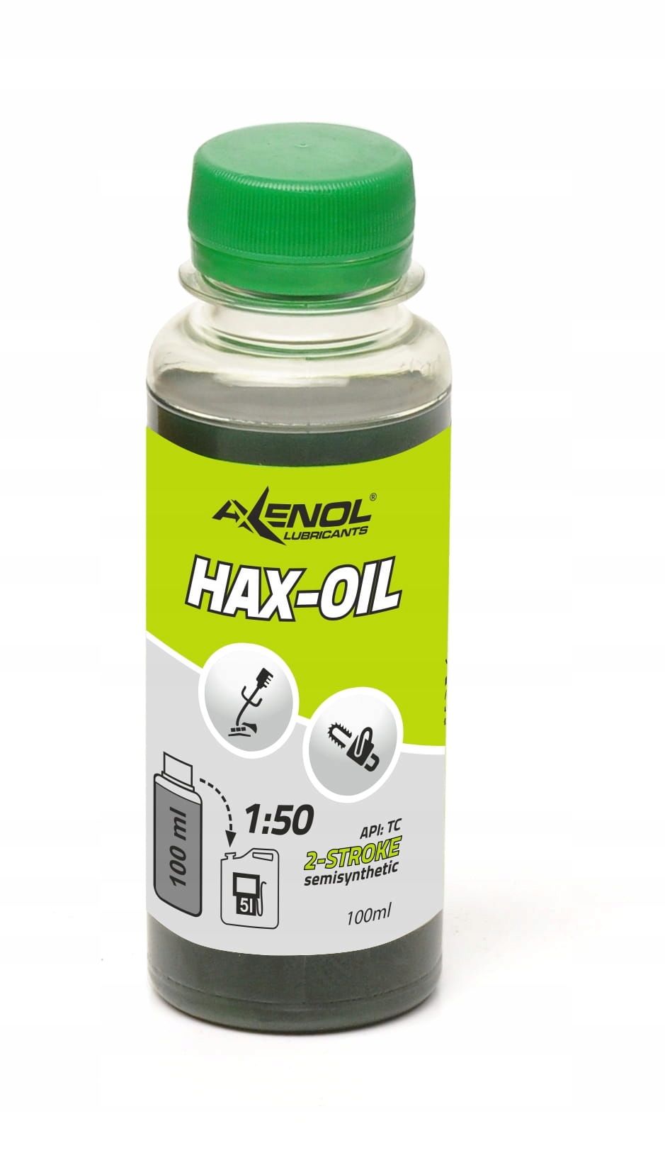 

Olej do mieszanki piły kosy dwusuw 2T Hax-oil 0,1L