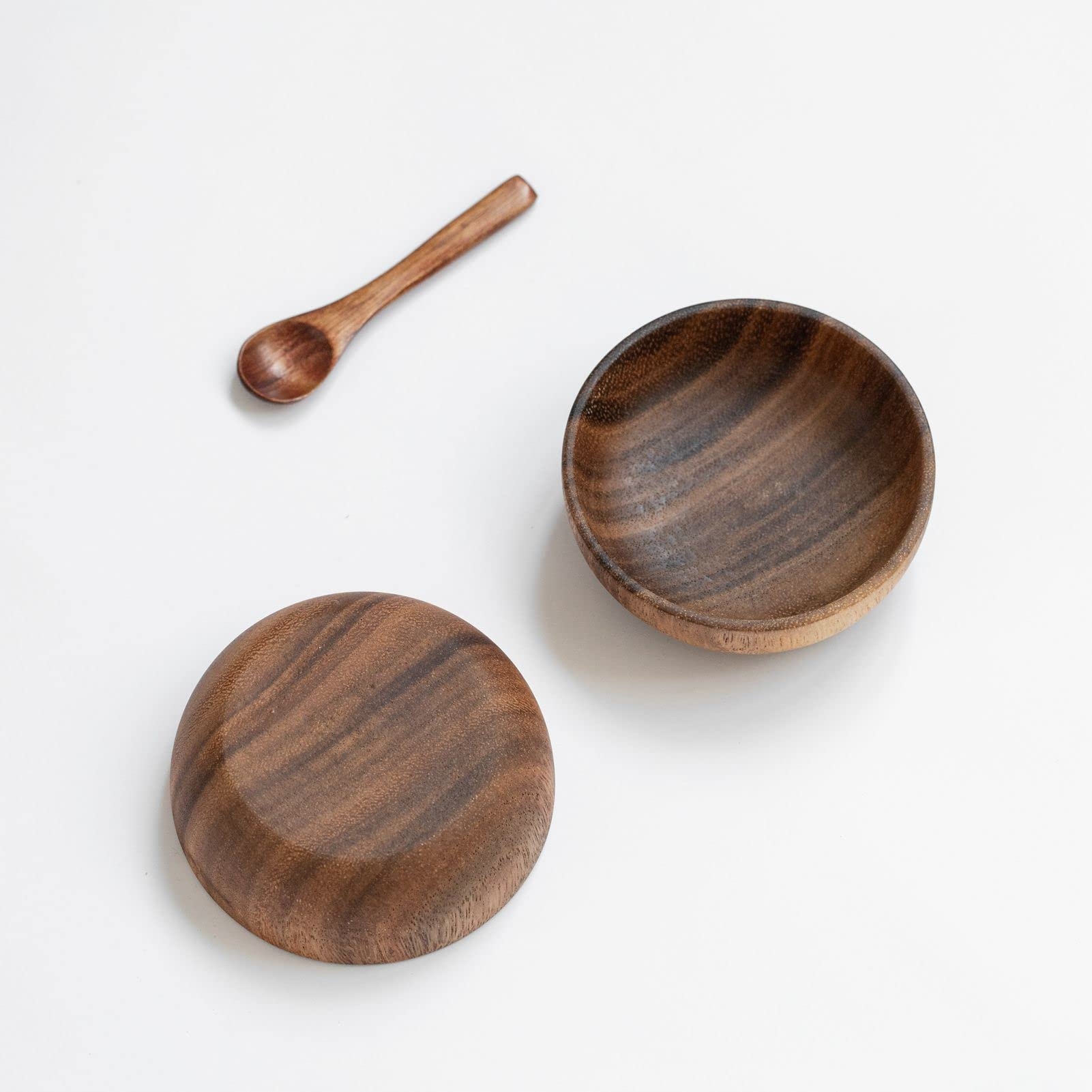 Misky na servírování Muso Wood z masivního akazjenu 10 cm, sada 4 kusů