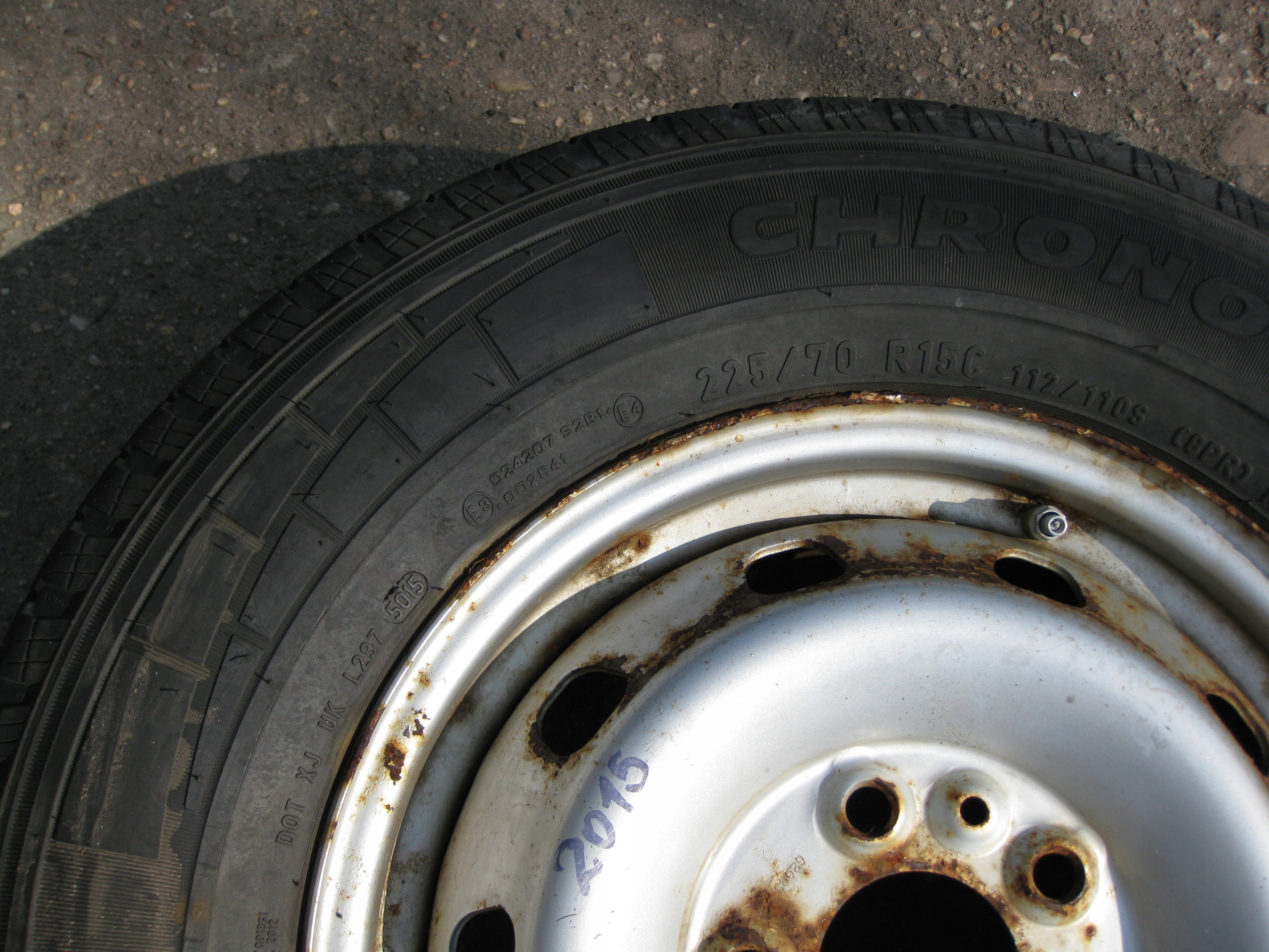 BOXER DUCATO wheel spare 225/70/15 9MM