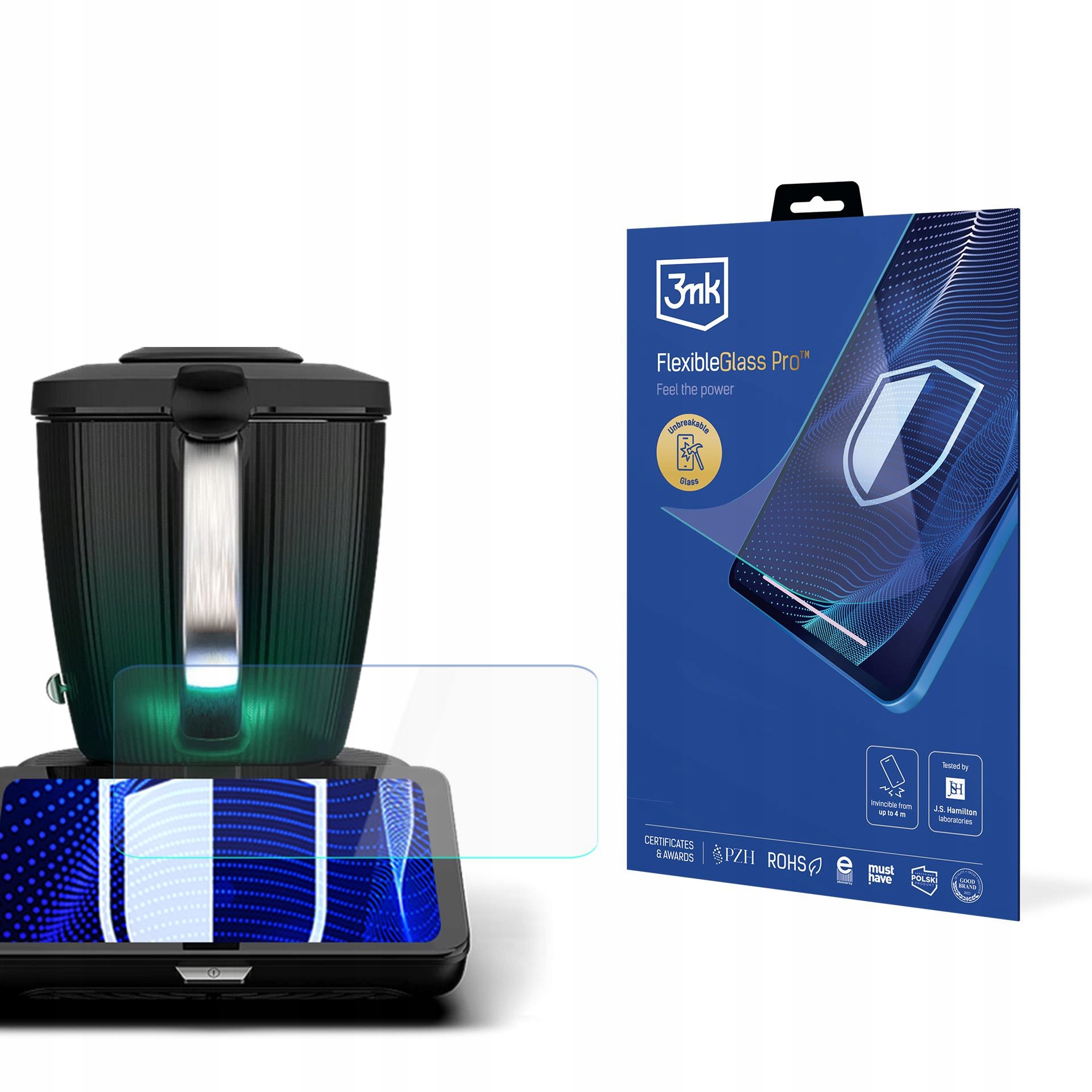 Nerozbitné hybridní sklo na displej pro Thermomix TM7 3mk FlexibleGlass Pro