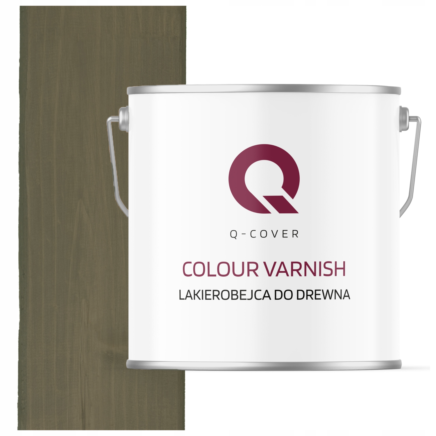 Lakovací Hmota Na Dřevo 3V1 Lazura Šedá S Hnědou Barvou 7013, Polomatná, 5 L Ochranná