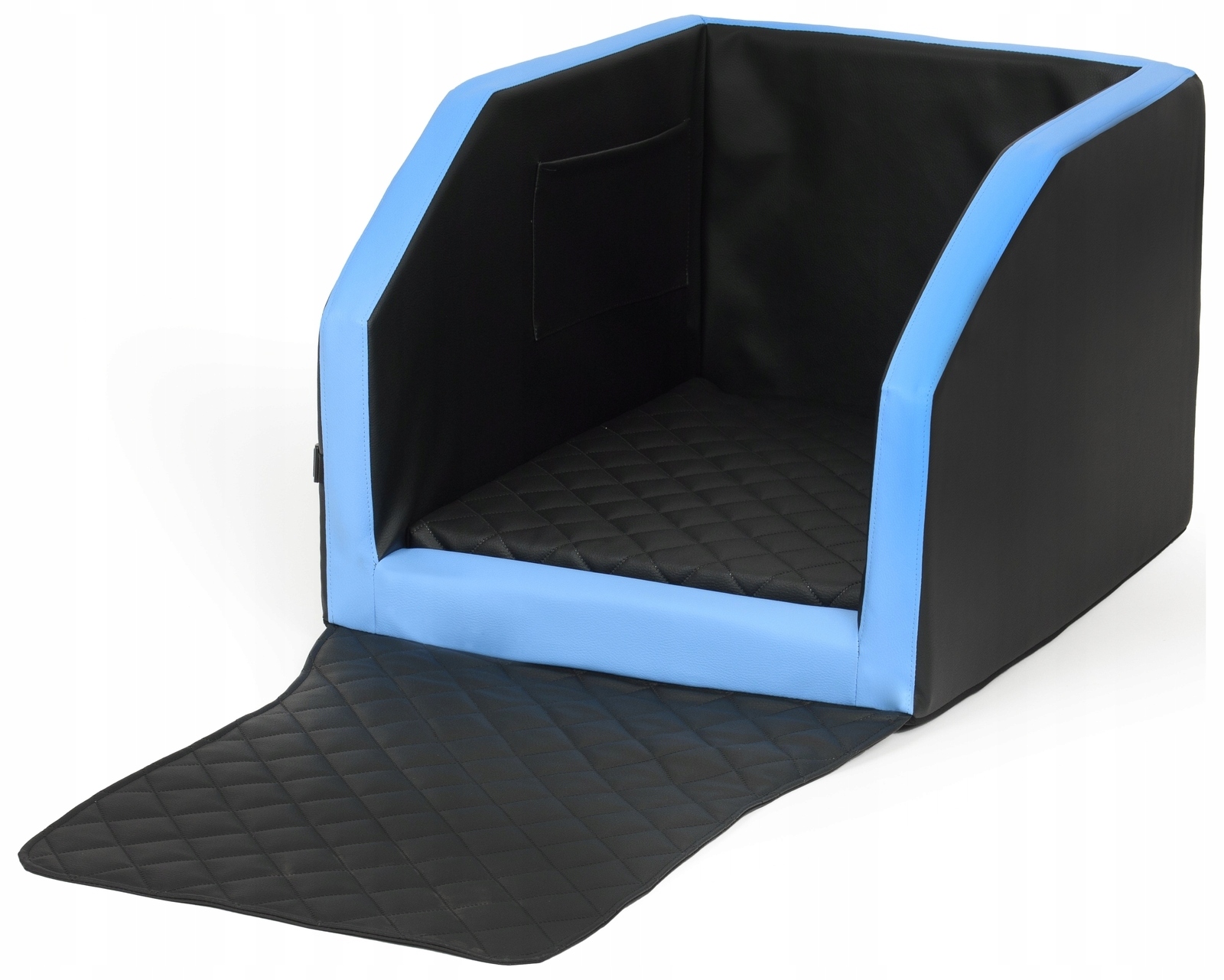 Levně Přepravka pro psa Matrace 40x70 cm Černá Modrá