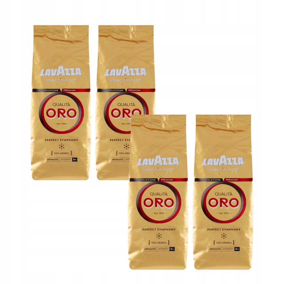 Levně Lavazza Qualita Oro Perfect Symphony Pražená kávová zrna 250 g x 4kusů