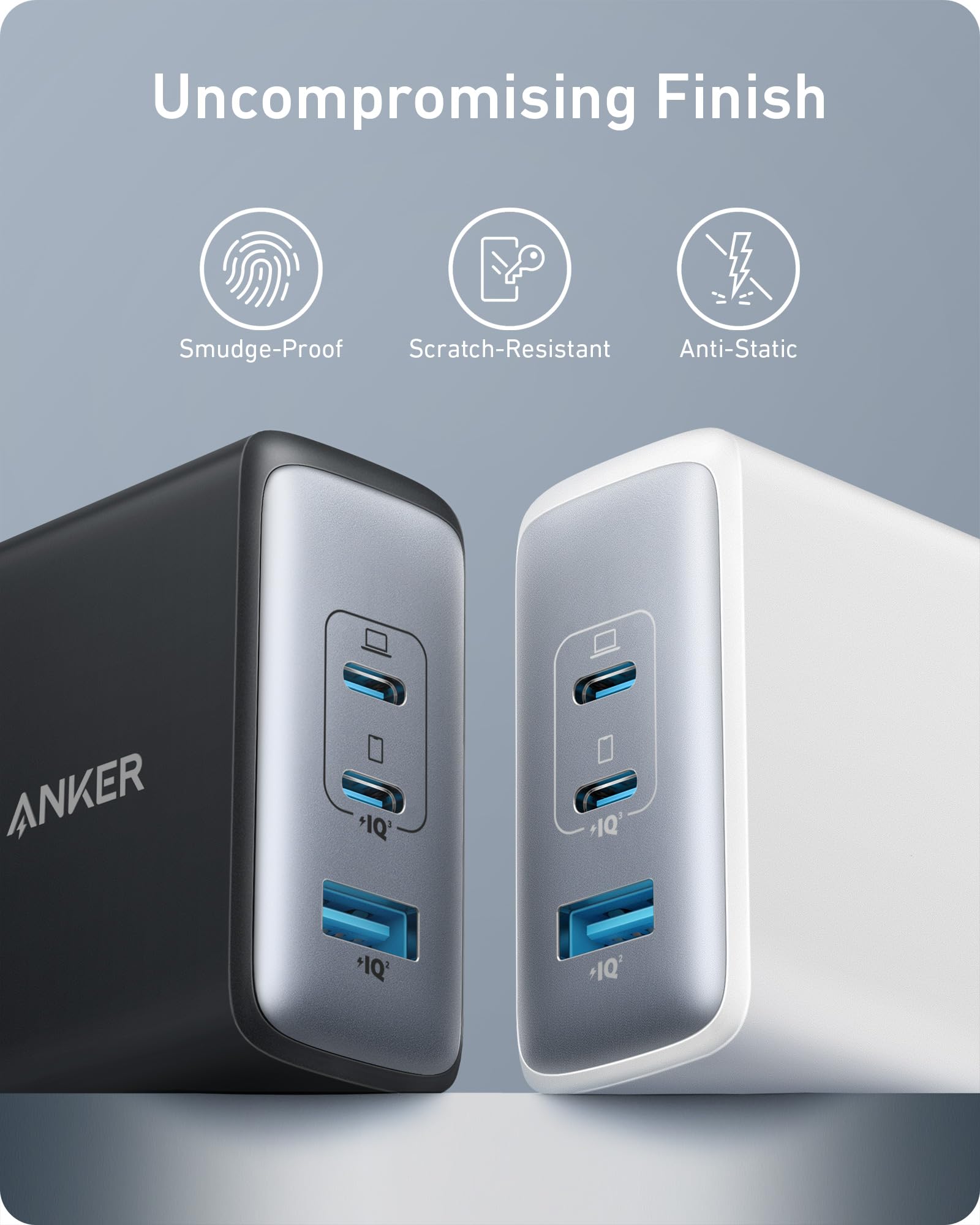 ANKER 100W USB C Szybka Ładowarka 3-Portowa Do MacBook i iPhone 15 — miniatura 8