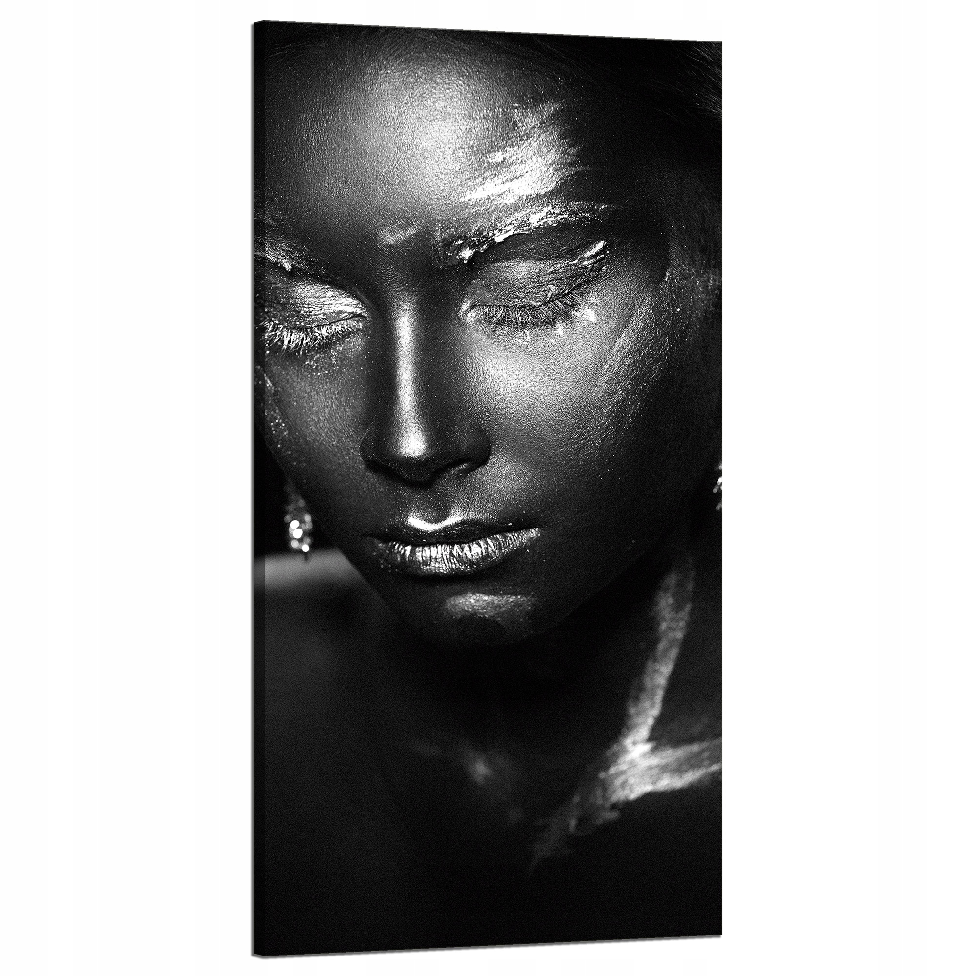 Obraz na plátně Žena Zamyšlená Umění Černá 60x120 cm