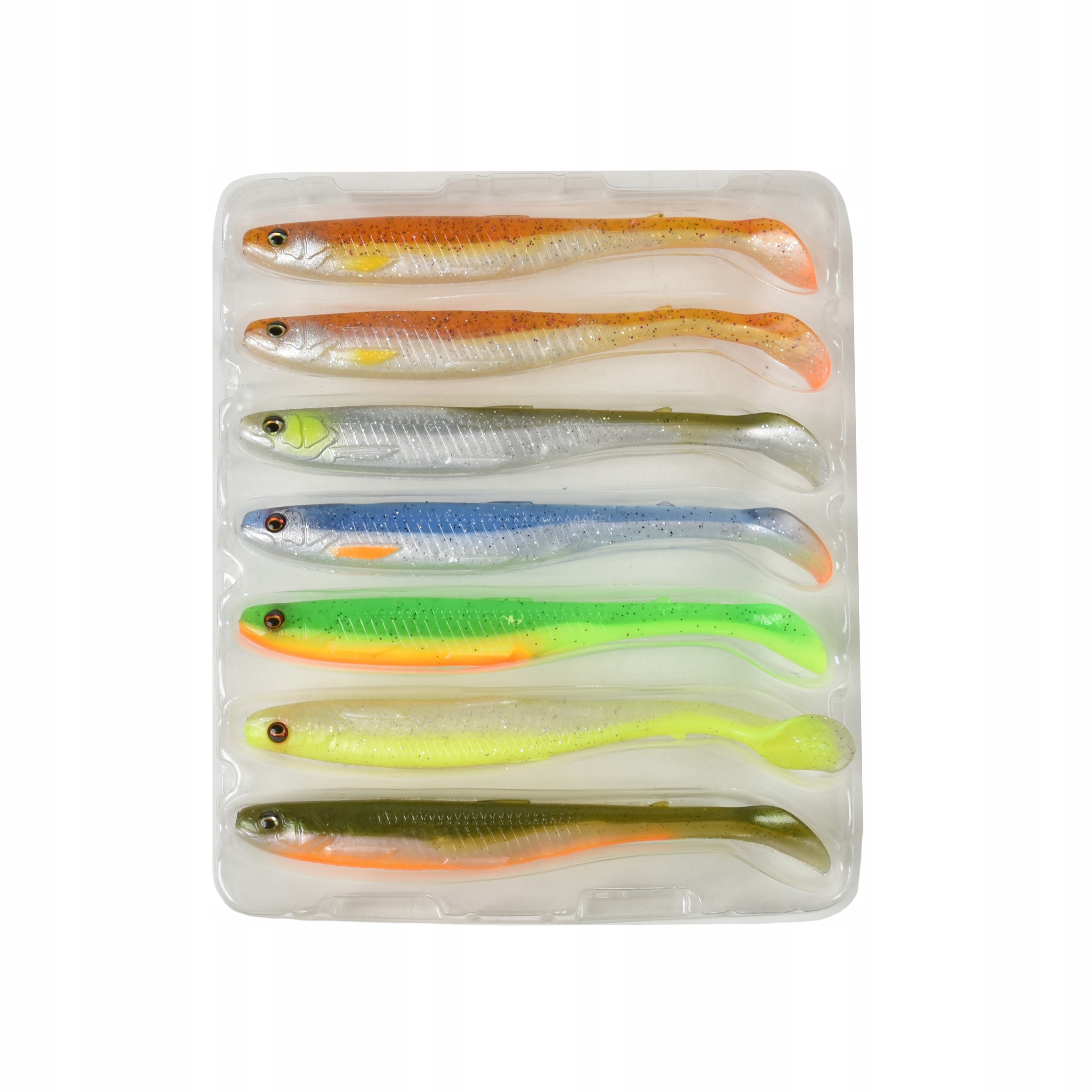 Zestaw przynęt miękkich gum Savage Gear Slender Scoop Shad 15cm 17g 7szt.