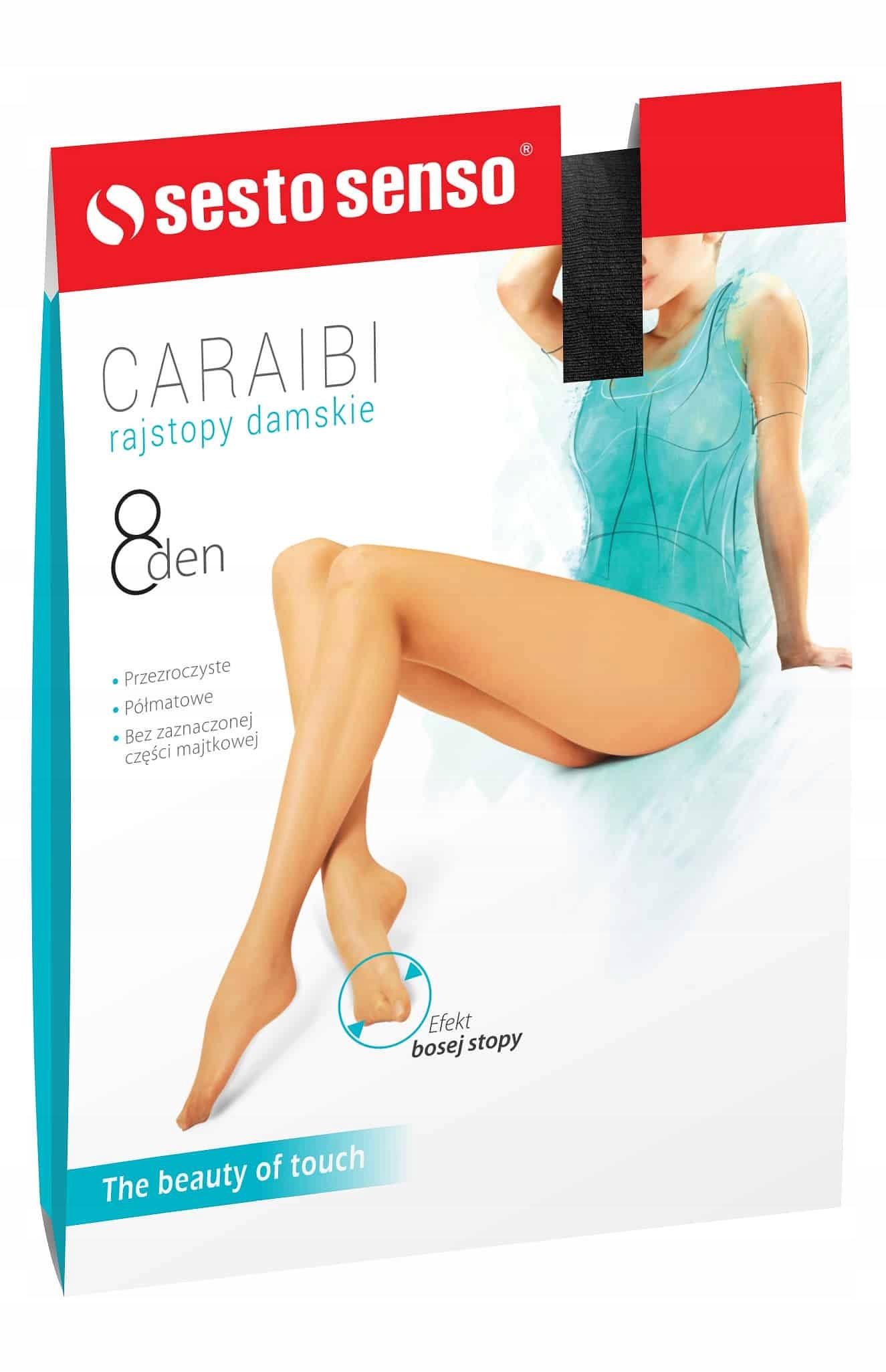 

Rajstopy Sesto Viva 8 den sand/odc.beżu 4-L