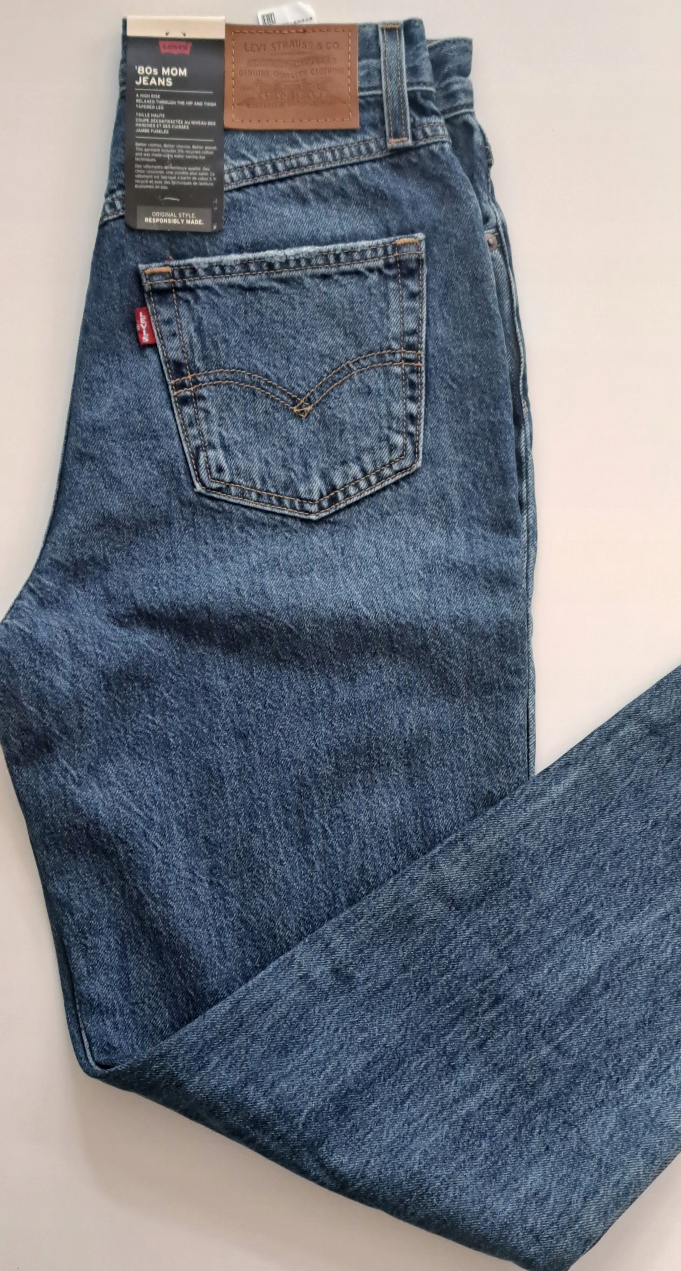 Dámské džíny Levi's Premium High Rise Relaxed Tapered Fit Mom z 80. let W27L30