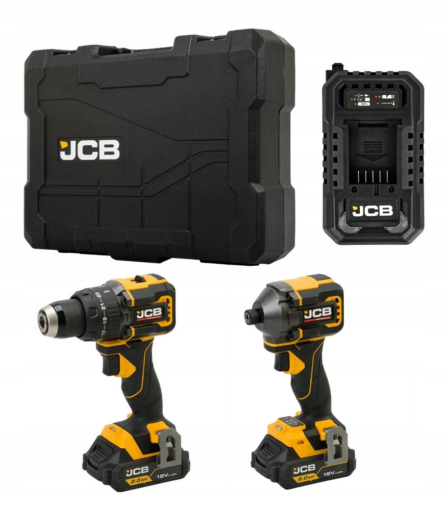 JCB-18PKIT-1 Wkrętarka 75Nm Zakrętarka 230Nm 2x2.0Ah