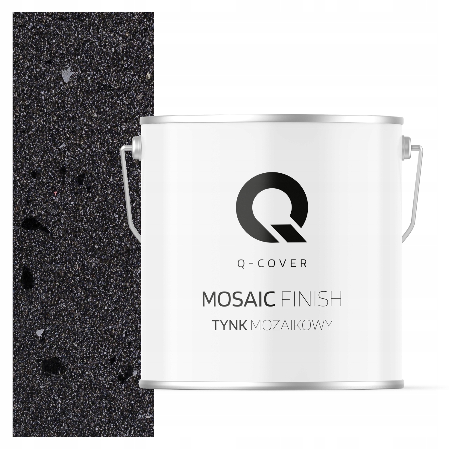 Mozaiková pryskyřičná omítka 7 kg vnitřní černá s černou slídou M15 Ozdobná