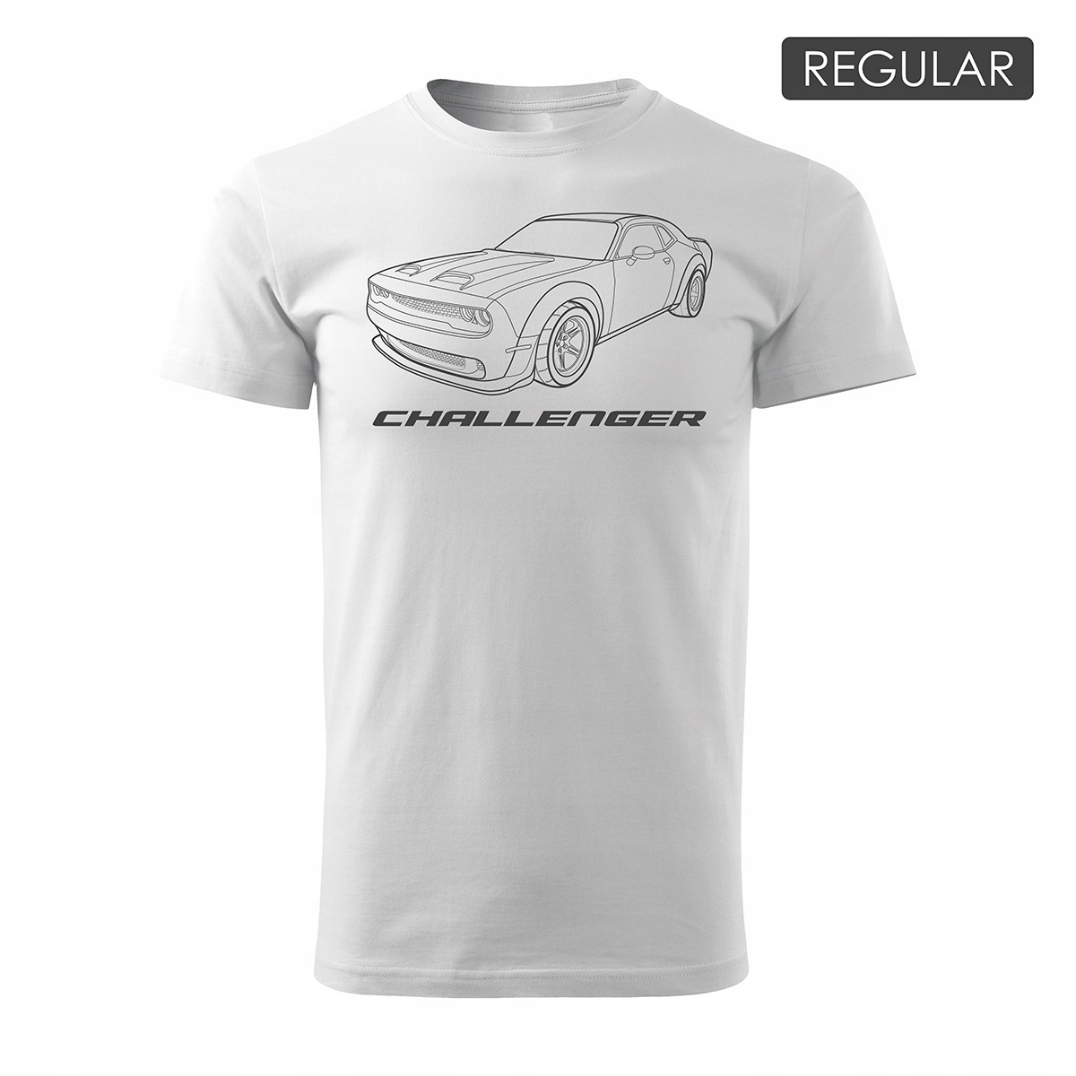 

Koszulka z samochodem Dodge Challenger Srt regular