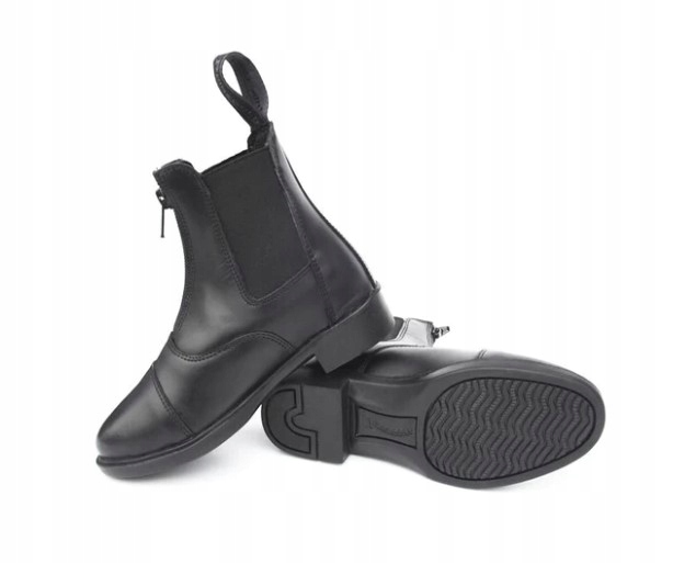 Rhinegold Buty Jeździeckie Męskie Czarne Z Zamkiem Skóra 44,5 1Ż5B