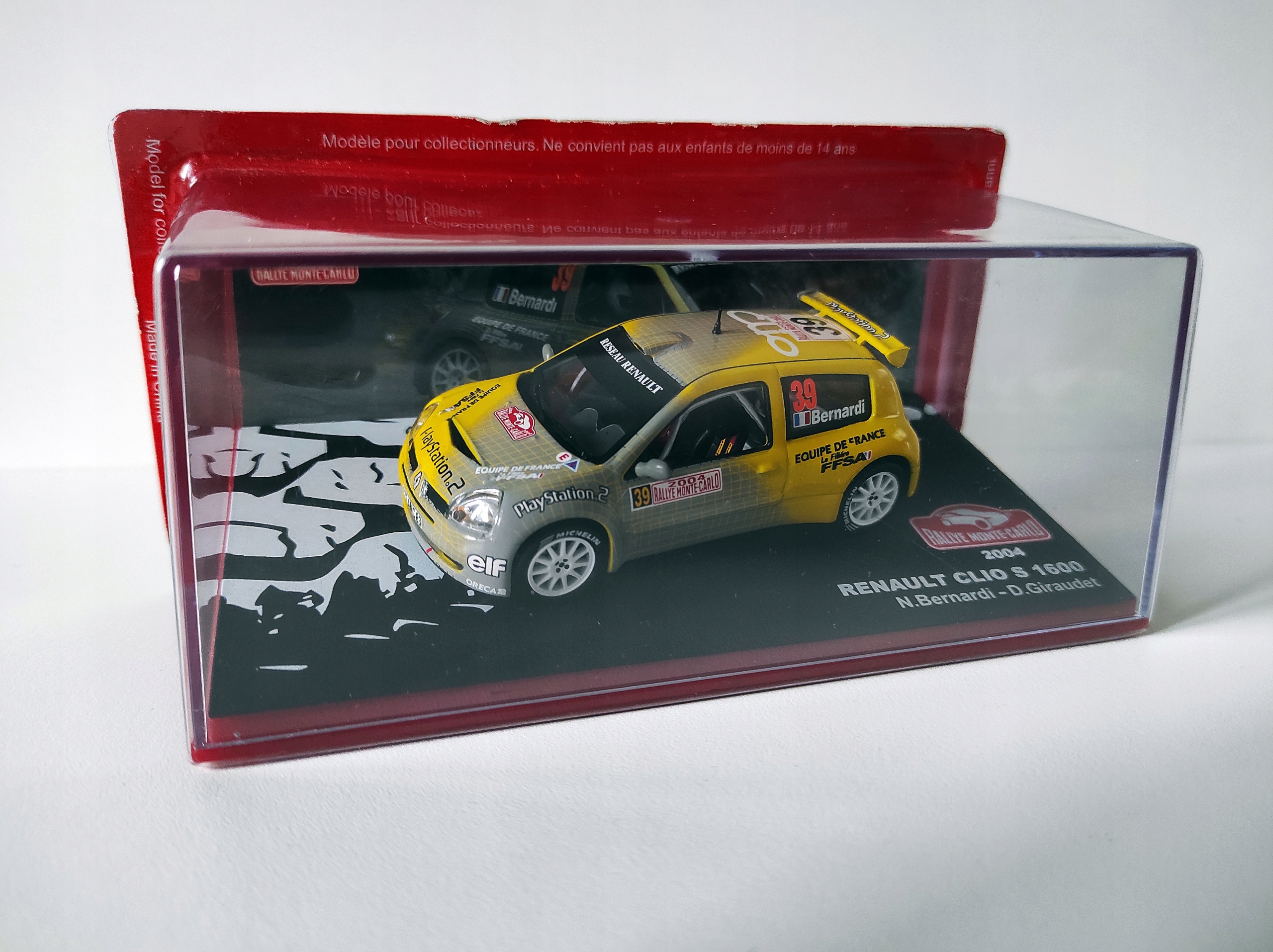 Renault Clio S 1600 Rally Monte Carlo 2004 Bernardi Giraudet 1:43