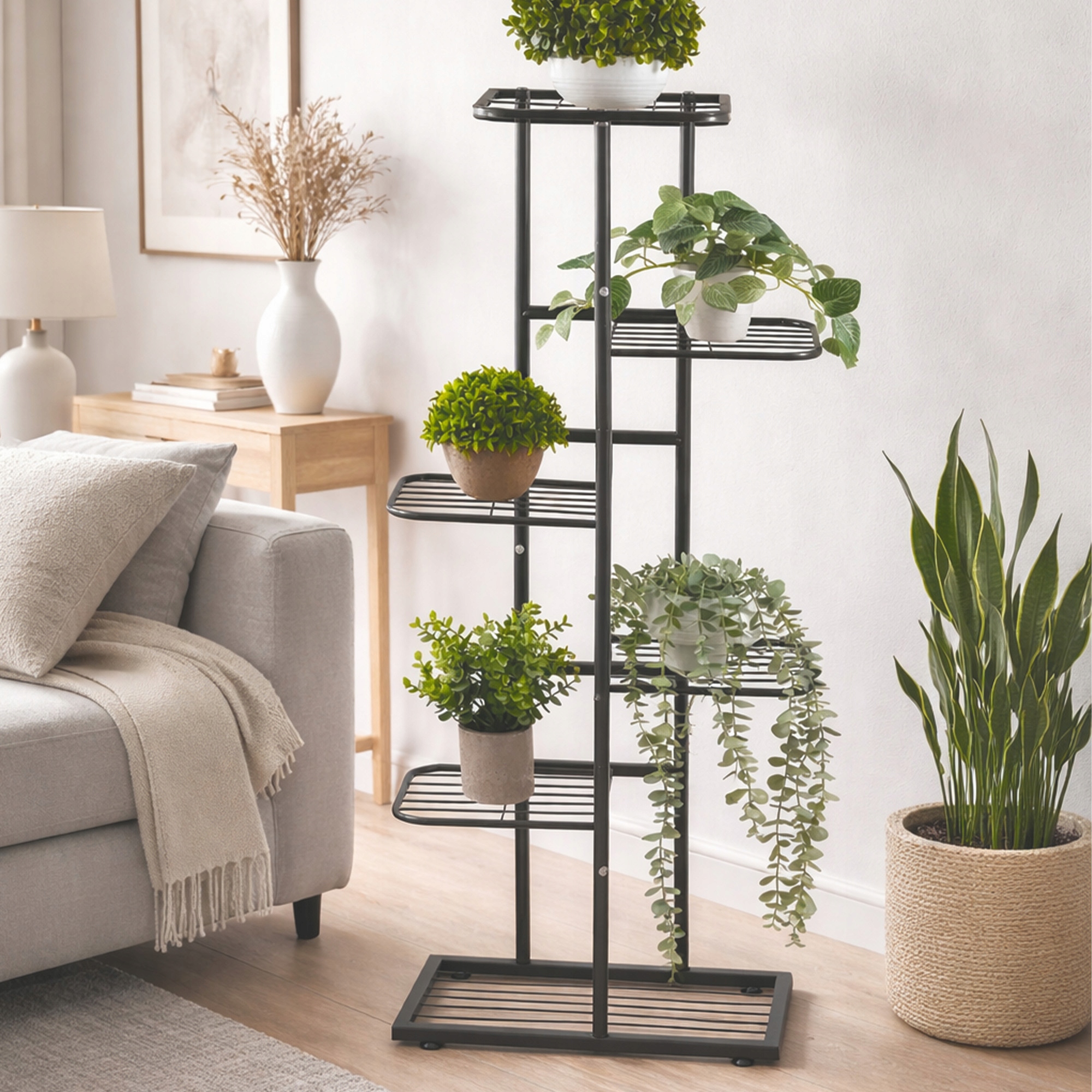 KWIETNIK STOJĄCY METALOWY LOFT CRAFT STOJAK NA KWIATY ROŚLINY PÓŁKI WYSOKI Stan opakowania oryginalne