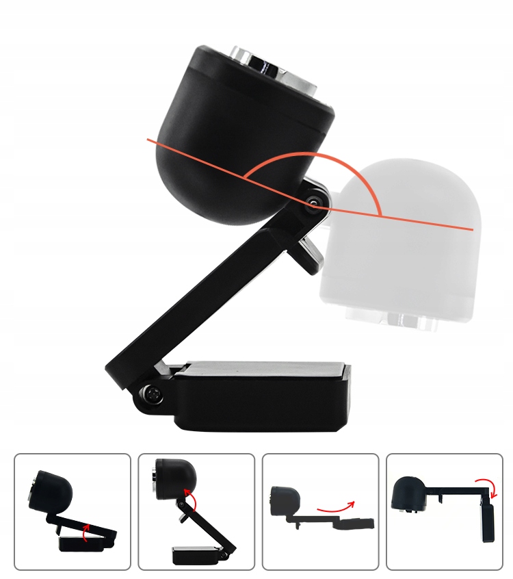 KAMERKA KAMERA INTERNETOWA PC DO LEKCJI + MIKROFON Śledzenie twarzy Tak