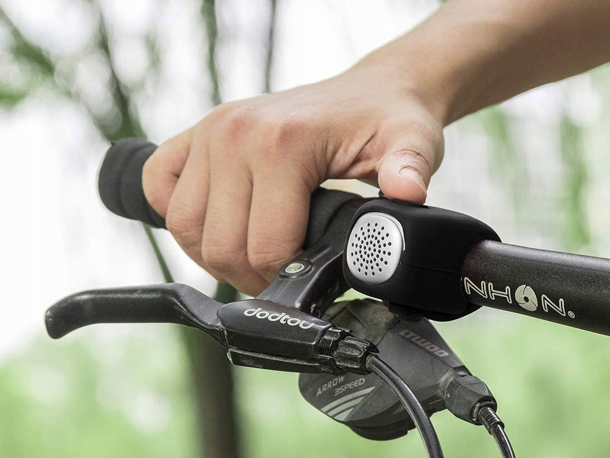 ROWEROWY DZWONEK ELEKTRYCZNY GŁOŚNY NA ROWER 75dB Kolor dominujący czarny