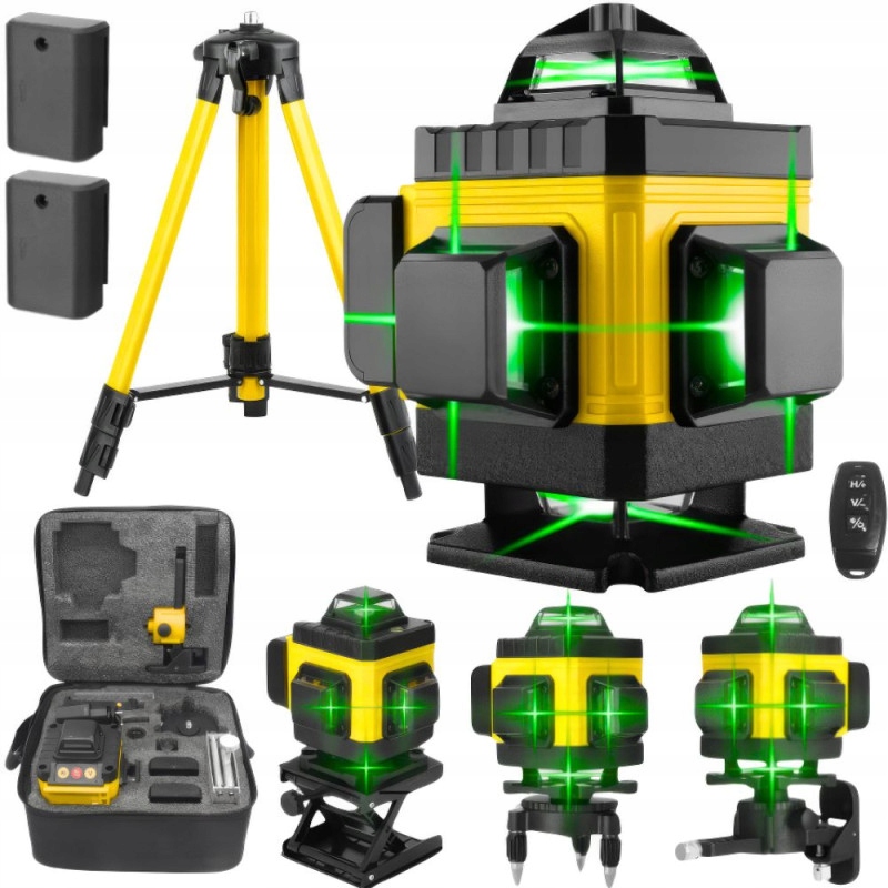 Laserová Vodováha 360 Rovinná 4D Křížový Laser