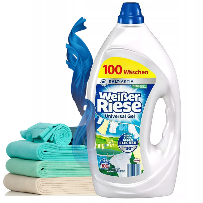 Levně W. Riese Universal Gel Tekutý Přípravek Na Bílé Prádlo 4,5 L 100 Praní
