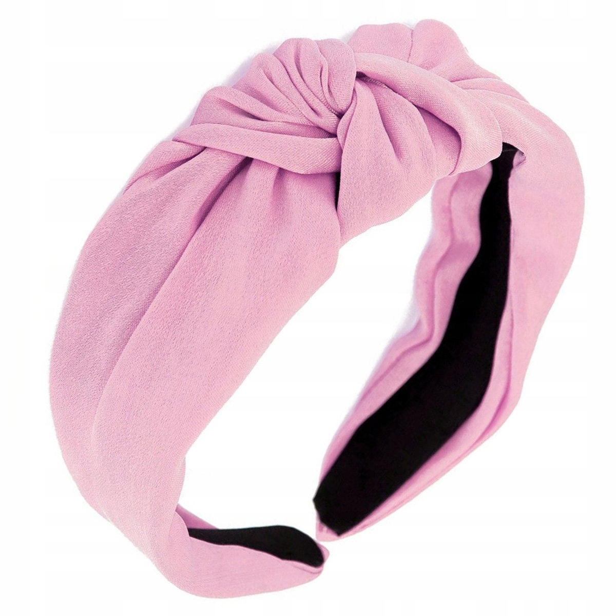 

Opaska Do Włosów turban Różowa węzeł Satynowa