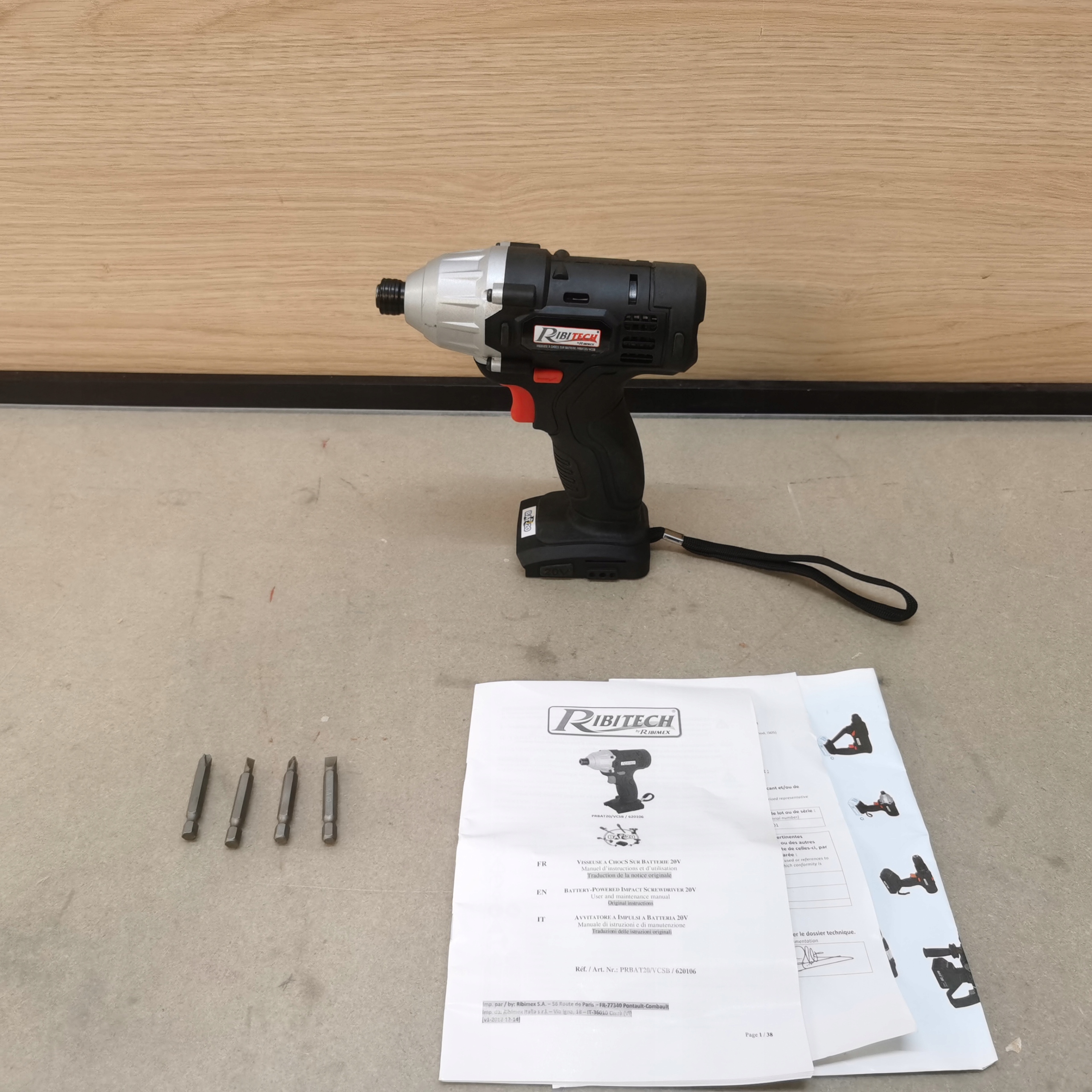 D9 Klucz udarowy Ribimex PRBAT20/VCSB RBAT20 akumulatorowy EAN (GTIN) 3700194419448