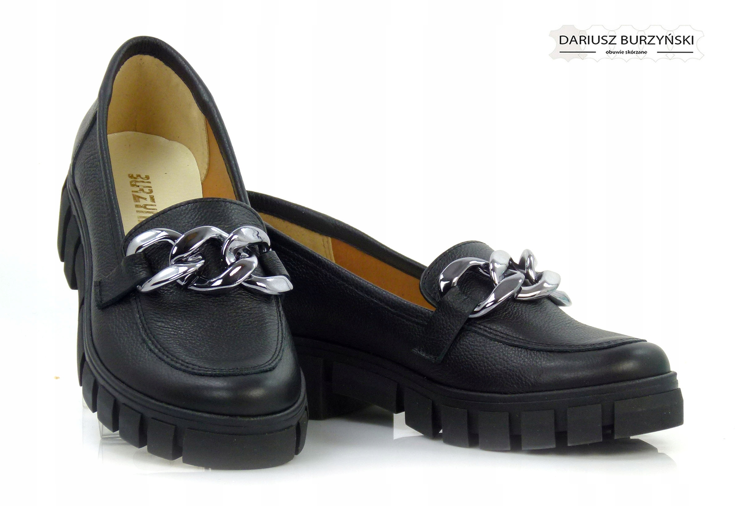 36 MOKASYNY 173MŁ czarne BURZYŃSKI SKÓRA PÓŁBUTY Kod producenta 173mok