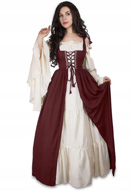 

Średniowieczna renesansowa sukienka vintage