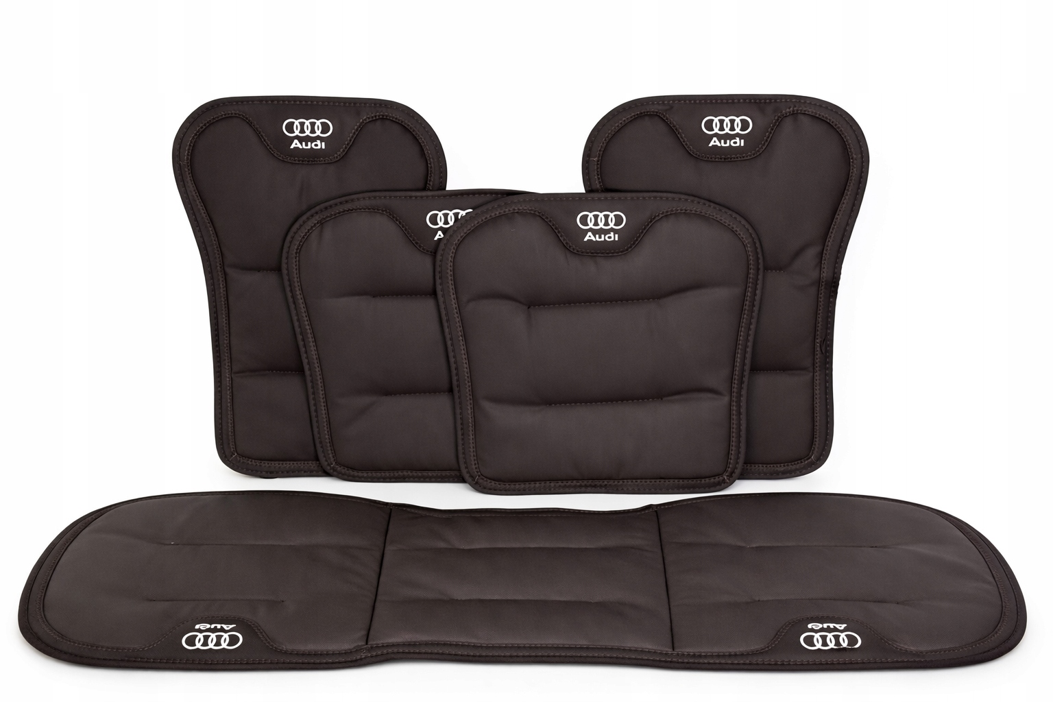 Komplet univerzálnych poťahov pre Audi na Autosedačky, koža hnedá