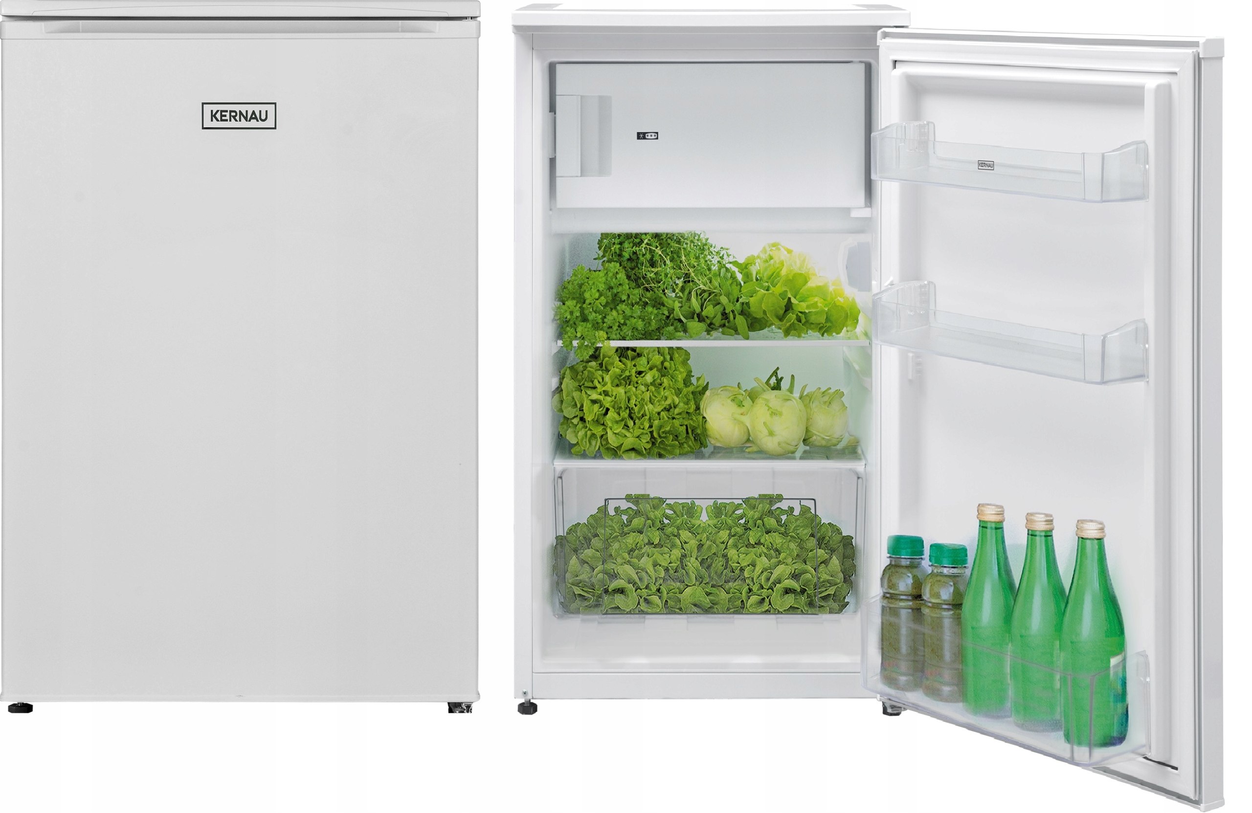 

Lodówka Kernau Kfr 08254.1 W biała 123l kompaktowa
