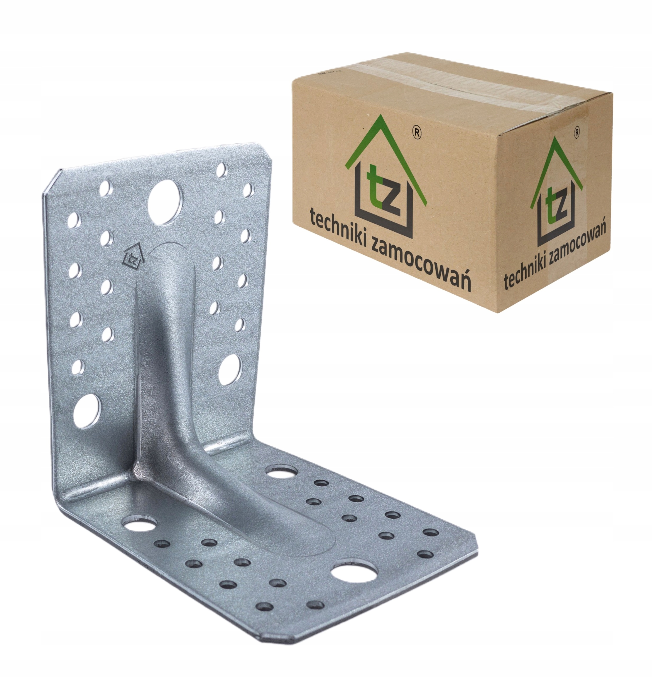 Úhelník Prolisovaný Ocelový Silný Odolný Pro Montáž 105x105x90 mm