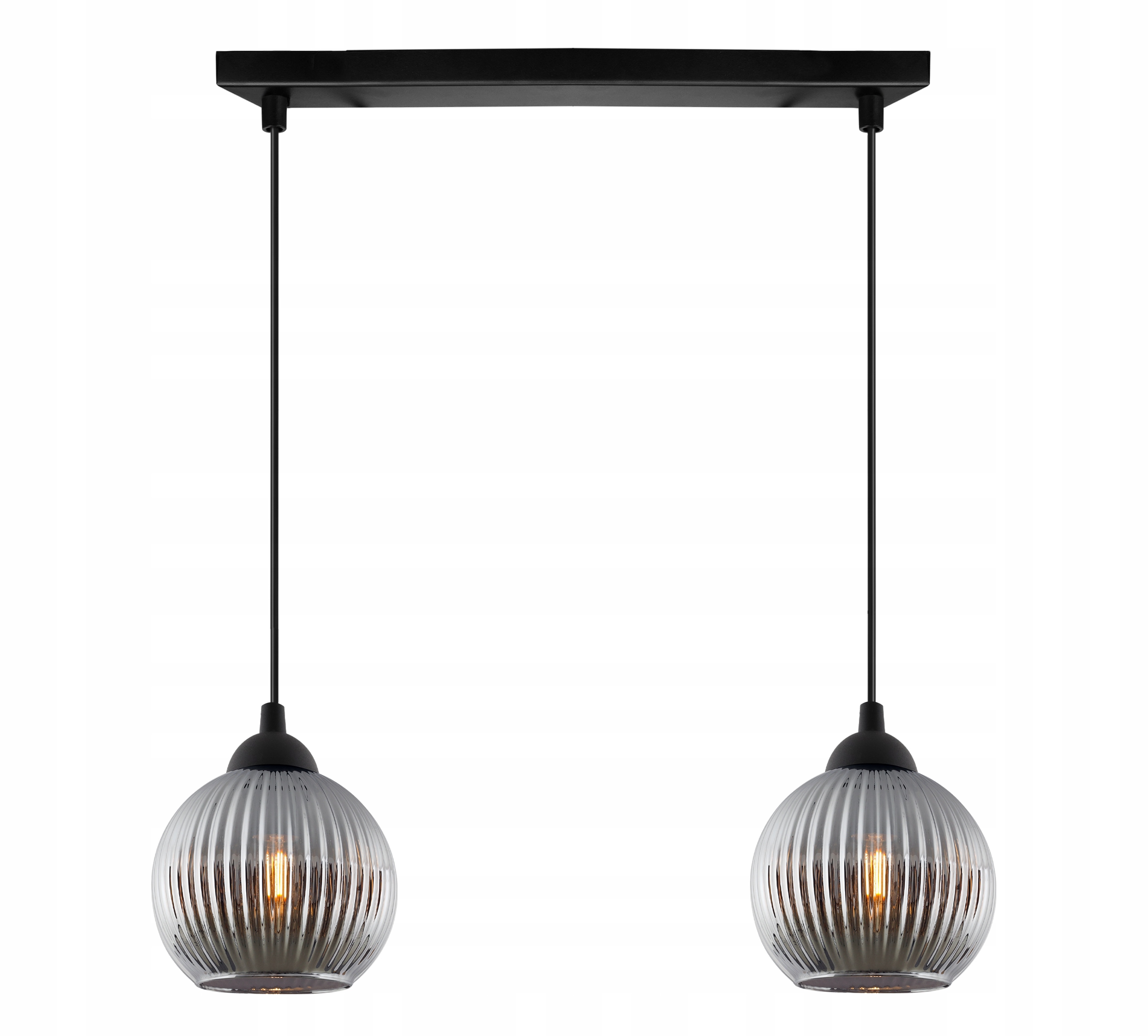 Závěsná Stropní Lustrová Lampa Do Kuchyně Jídelny, Dvojitá Lišta, Koule E27