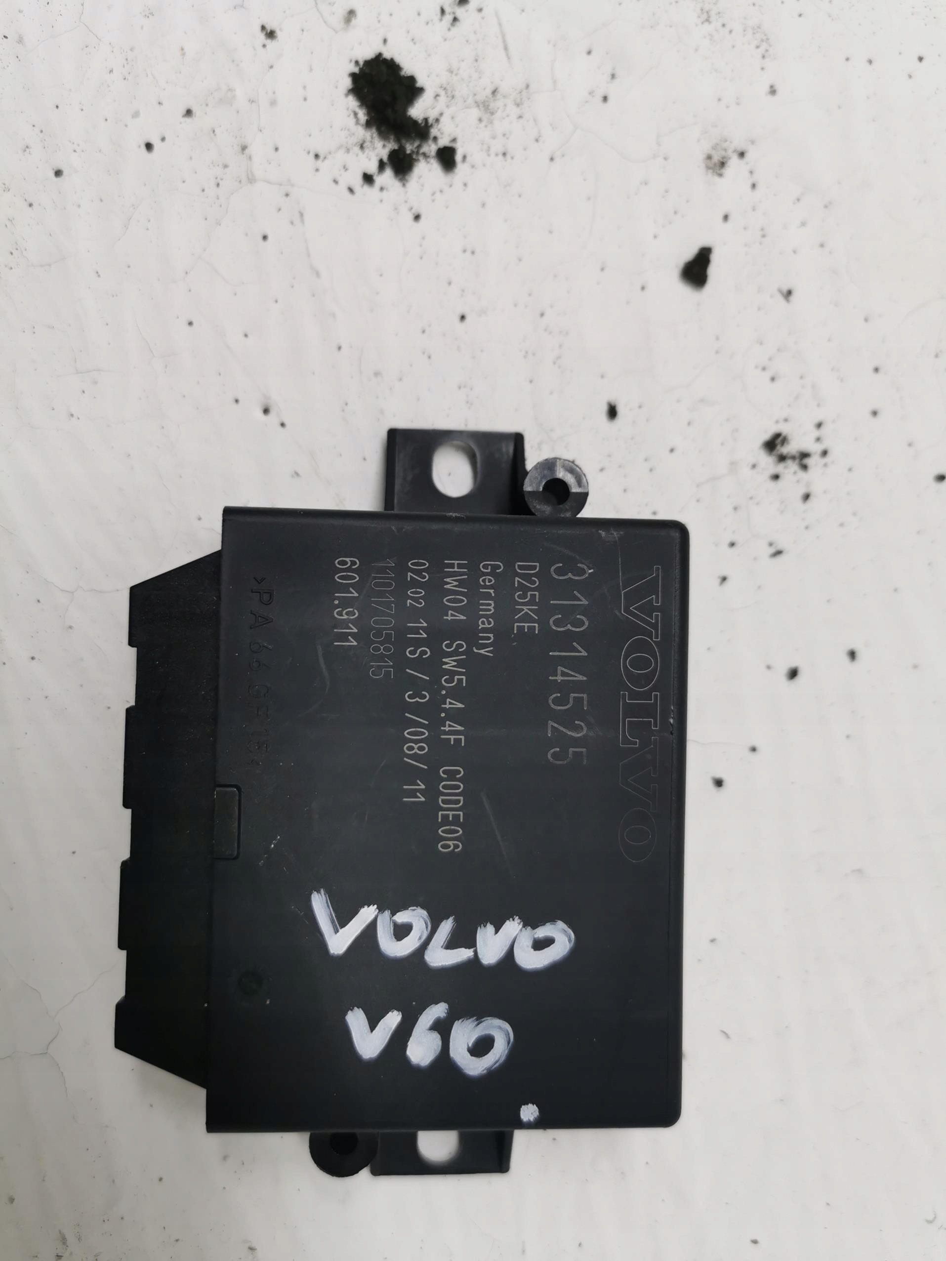 module control unit PDC VOLVO V60 II 10-18 31314525