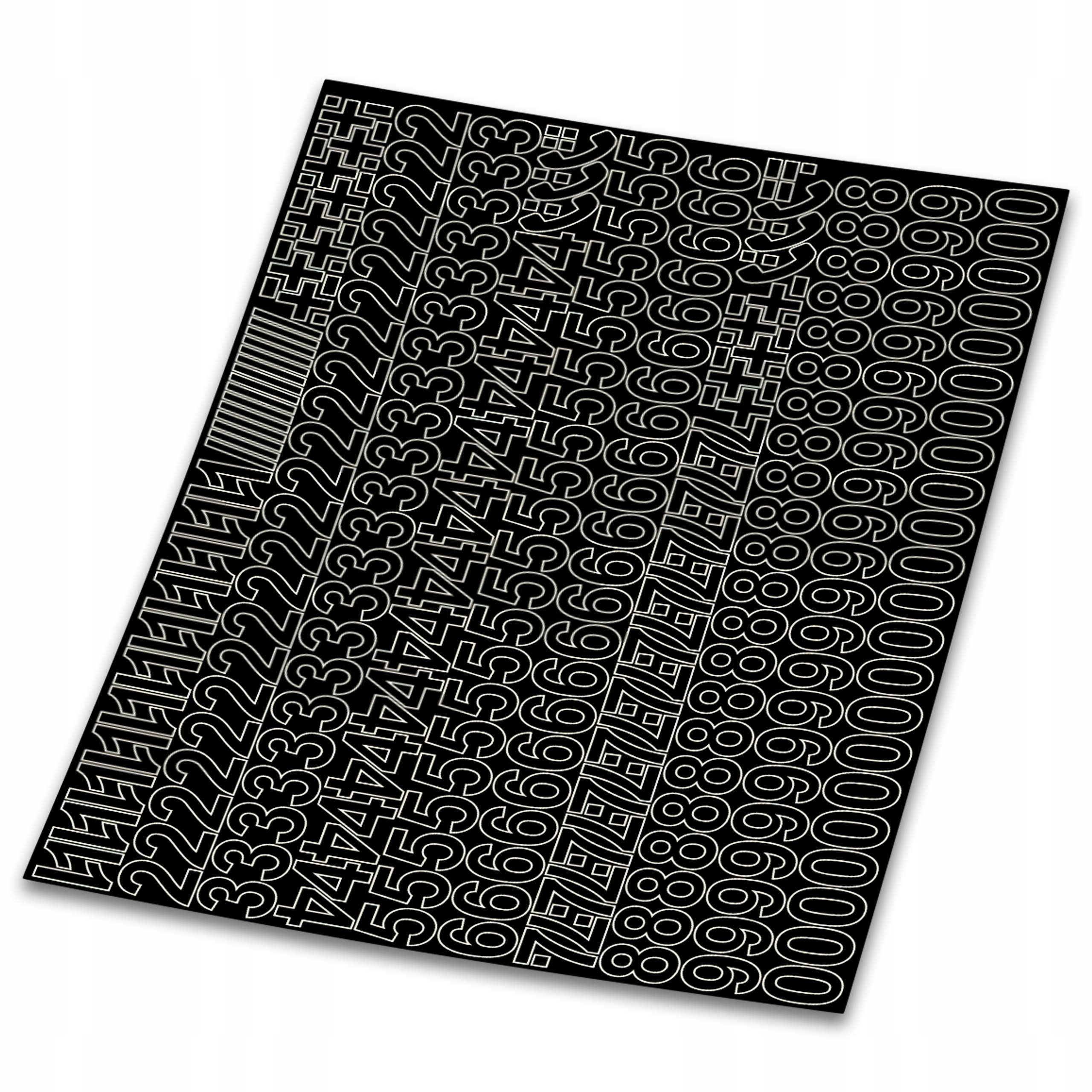 

Cyfry samoprzylepne 318 znaków 8cm