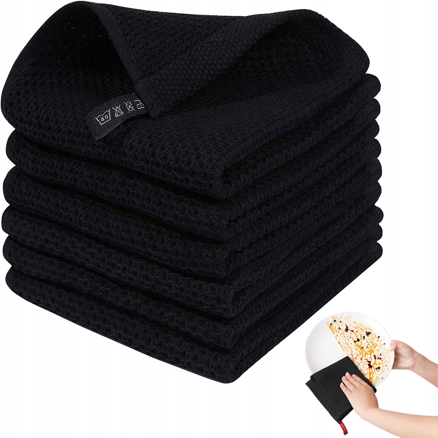 Levně 6 x měkká utěrka z kuchyňského mikrovlákna nebo hadřík na sklo 33 x 33 cm