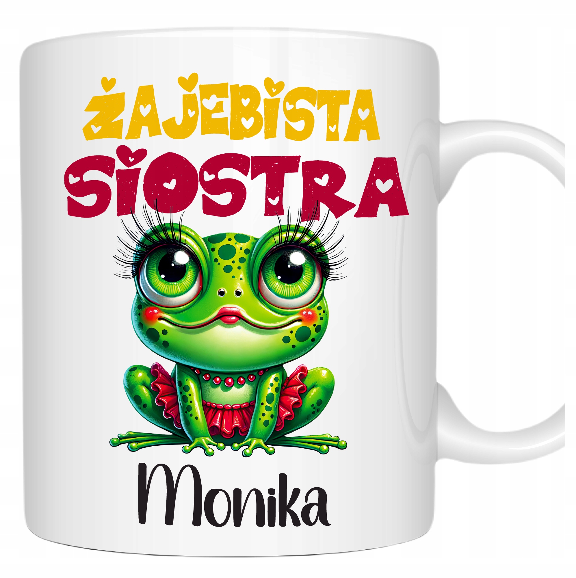 Kubek dla Siostry prezentowy Żajebista Siostra personalizacja