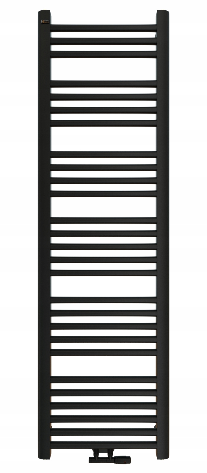 Kúpeľňový Ohrievač Rebrík Čierny 50 MM Hugo 130x40 S Poľský Výrobca