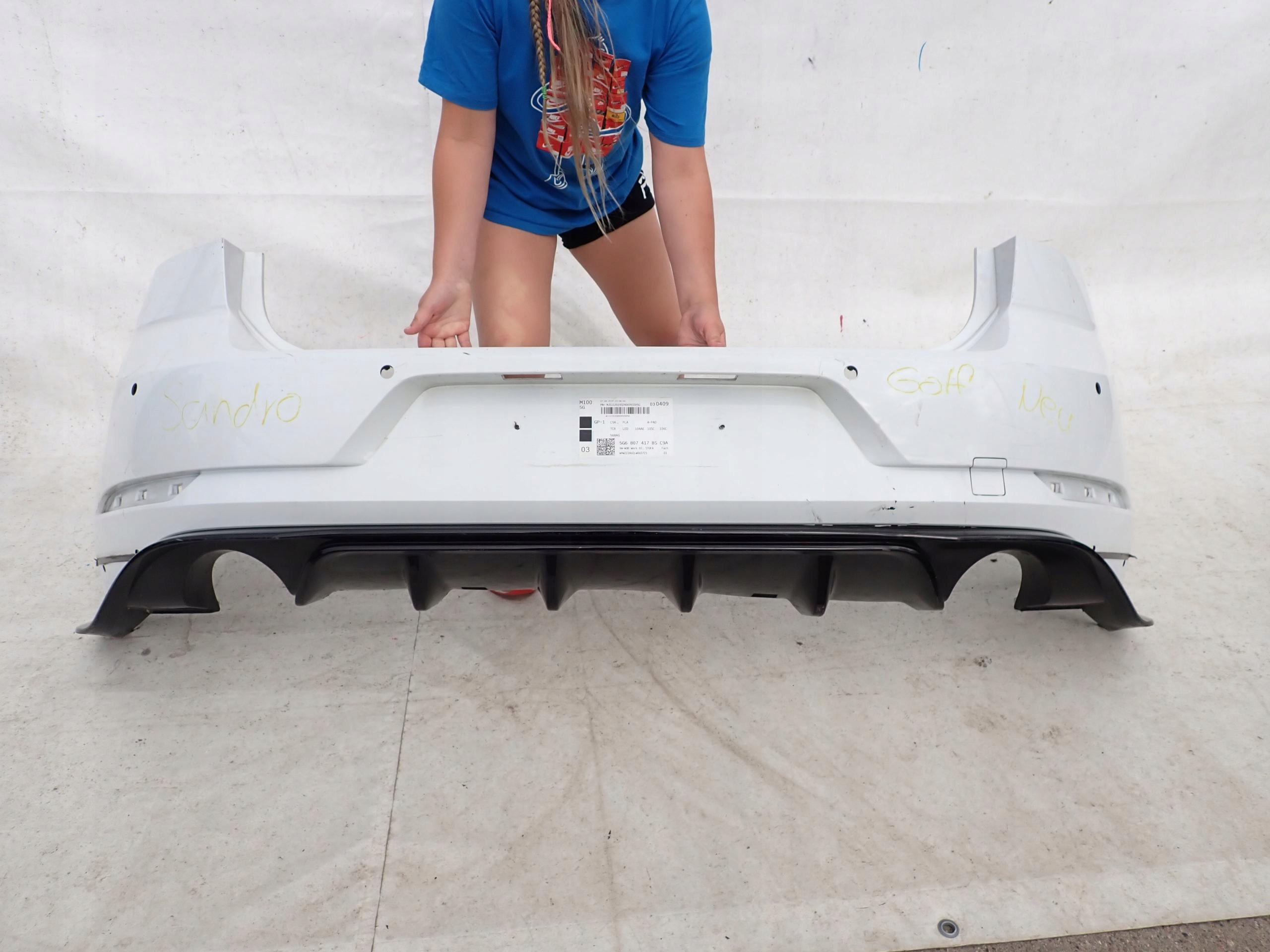 VW GOLF 7 GTI TCR HB LIFT 17- bumper rear part 4PDC