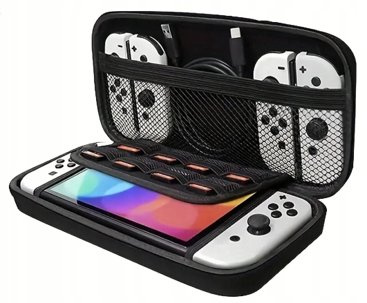 POKROWIEC ETUI WZMOCNIONY DO NINTENDO SWITCH OLED 7.0 + KIESZEŃ NA 10 GIER